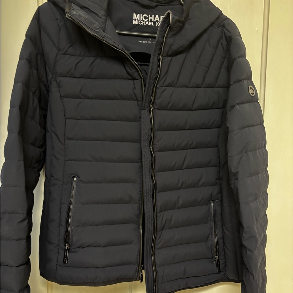 Michael Kors Navy Puffer Jacket